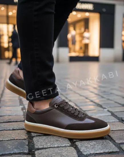 ERKEK COMFORT DERİ AYAKKABI KOYU KAHVRENGİ