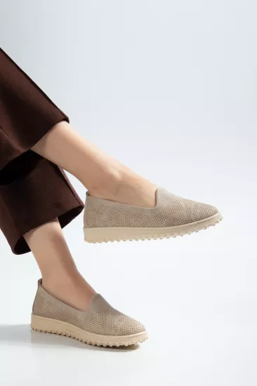 KADIN GÜNLÜK COMFORT AYAKKABI BEJ KOT