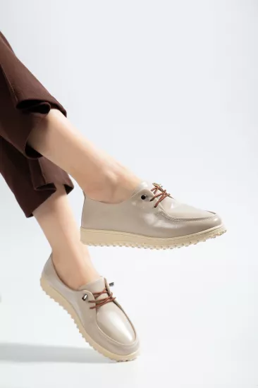 KADIN GÜNLÜK GOLF AYAKKABI BEJ