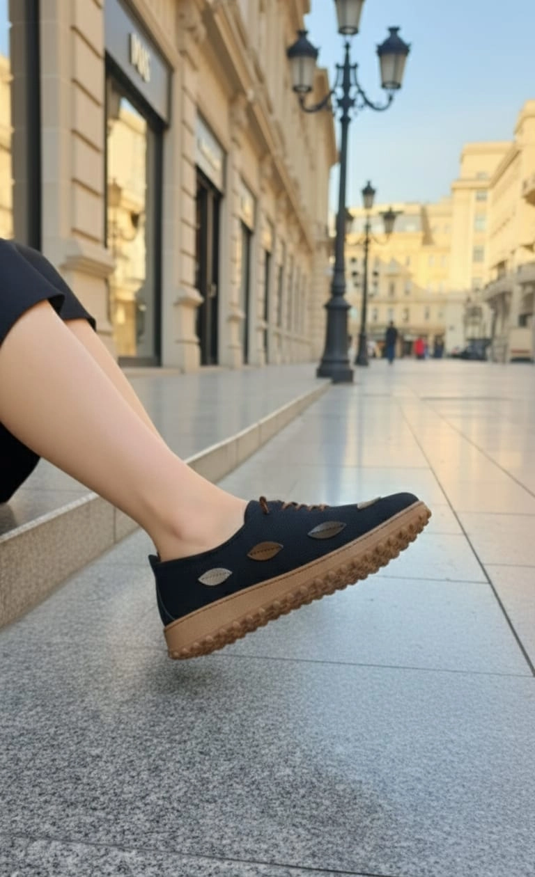 KADIN GÜNLÜK LOAFER AYAKKABI ÇİÇEK DESENLİ